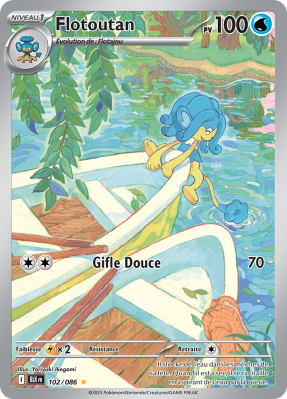 Carte Pokémon Flotoutan 102/086 AR Foudre Noire