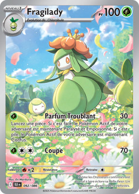 Carte Pokémon Fragilady 092/086 AR Foudre Noire