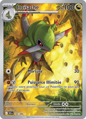 Carte Pokémon Incisache 146/086 AR Foudre Noire