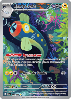Carte Pokémon Lampéroie 114/086 AR Foudre Noire