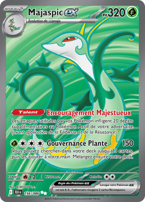 Carte Pokémon Majaspic-ex 156/086 Ultra Rare Foudre Noire