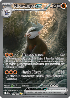 Carte Pokémon Minotaupe-ex 168/086 Alternative Foudre Noire