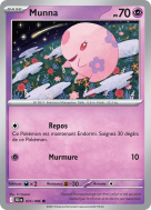 Carte Pokémon Munna 035/086 Commune Foudre Noire