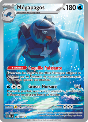 Carte Pokémon Mégapagos 107/086 AR Foudre Noire