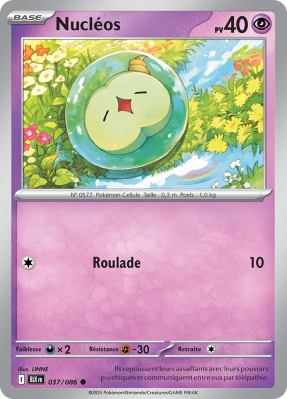 Carte Pokémon Nucléos 037/086 Commune Foudre Noire