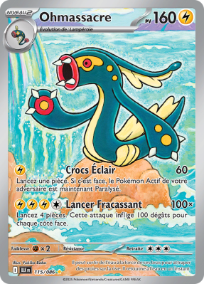 Carte Pokémon Ohmassacre 115/086 AR Foudre Noire