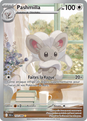 Carte Pokémon Pashmilla 153/086 AR Foudre Noire