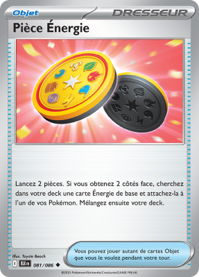 Carte Pokémon Pièce Énergie 081/086 Peu commune Foudre Noire