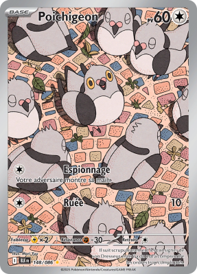 Carte Pokémon Poichigeon 148/086 AR Foudre Noire