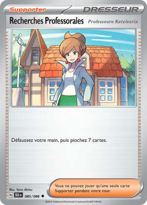 Carte Pokémon Recherches Professorales 085/086 Peu commune Foudre Noire