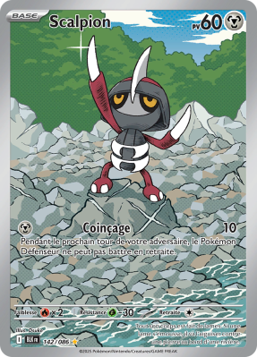 Carte Pokémon Scalpion 142/086 AR Foudre Noire