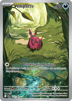 Carte Pokémon Venipatte 132/086 AR Foudre Noire