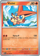 Carte Pokémon Victini 012/086 Holographique Foudre Noire