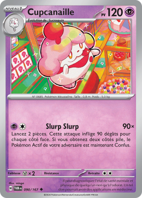 Carte Pokémon Cupcanaille 090/167 Peu commune Mascarade Crépusculaire