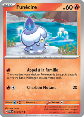 Carte Pokémon Funécire 036/167 Commune Mascarade Crépusculaire