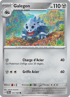 Carte Pokémon Galegon 121/167 Commune Mascarade Crépusculaire