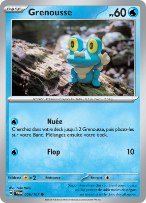 Carte Pokémon Grenousse 056/167 Commune Mascarade Crépusculaire