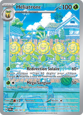 Carte Pokémon Héliatronc 169/167 AR Mascarade Crépusculaire