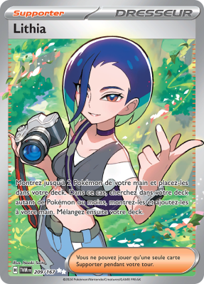 Carte Pokémon Lithia 209/167 Ultra Rare Mascarade Crépusculaire