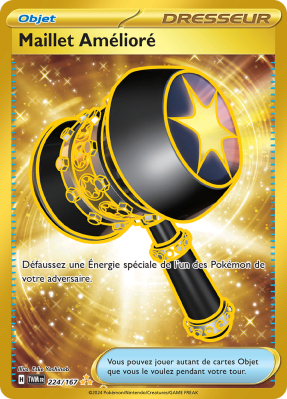 Carte Pokémon Maillet Amélioré 224/167 Gold Mascarade Crépusculaire