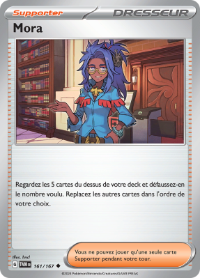Carte Pokémon Mora 161/167 Peu commune Mascarade Crépusculaire