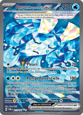 Carte Pokémon Ogerpon Masque du Puits-ex 213/167 Alternative Mascarade Crépusculaire