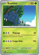 Carte Pokémon Scarhino 008/167 Peu commune Mascarade Crépusculaire