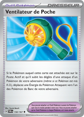 Carte Pokémon Ventilateur de Poche 150/167 Peu commune Mascarade Crépusculaire