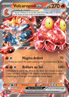Carte Pokémon Volcaropod-ex 029/167 Double rare Mascarade Crépusculaire