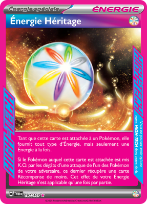 Carte Pokémon Énergie Héritage 167/167 HIGH-TECH Mascarade Crépusculaire