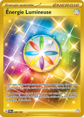 Carte Pokémon Énergie Lumineuse 226/167 Gold Mascarade Crépusculaire