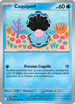 Carte Pokémon Coquiperl 054/182 Commune Rivalités Destinées