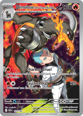 Carte Pokémon Démolosse de la Team Rocket 191/182 AR Rivalités Destinées