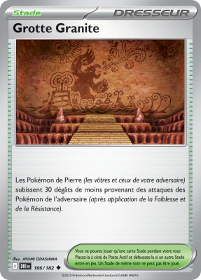 Carte Pokémon Grotte Granite 166/182 Peu commune Rivalités Destinées