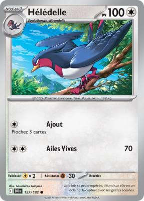 Carte Pokémon Hélédelle 157/182 Commune Rivalités Destinées