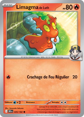 Carte Pokémon Limagma de Luth 035/182 Commune Rivalités Destinées