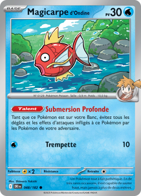 Carte Pokémon Magicarpe d'Ondine 048/182 Commune Rivalités Destinées