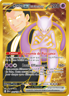 Carte Pokémon Mewtwo-ex de la Team Rocket 240/182 Gold Rivalités Destinées