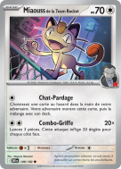 Carte Pokémon Miaouss de la Team Rocket 149/182 Commune Rivalités Destinées