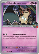 Carte Pokémon Mimiqui de la Team Rocket 087/182 Peu commune Rivalités Destinées