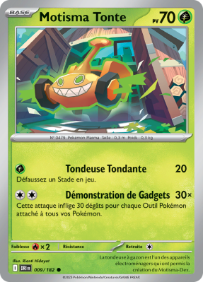 Carte Pokémon Motisma Tonte 009/182 Commune Rivalités Destinées