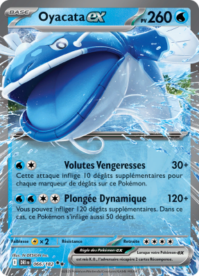 Carte Pokémon Oyacata-ex 066/182 Double rare Rivalités Destinées