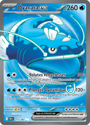 Carte Pokémon Oyacata-ex 211/182 Ultra Rare Rivalités Destinées