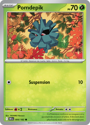 Carte Pokémon Pomdepik 004/182 Commune Rivalités Destinées