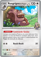Carte Pokémon Rongrigou de Pepper 159/182 Holographique Rivalités Destinées