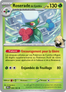 Carte Pokémon Roserade de Cynthia 008/182 Holographique Rivalités Destinées