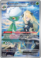 Carte Pokémon Roserade de Cynthia 184/182 AR Rivalités Destinées