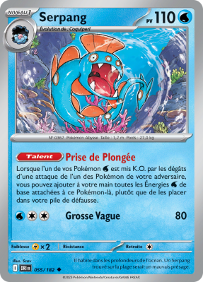 Carte Pokémon Serpang 055/182 Peu commune Rivalités Destinées