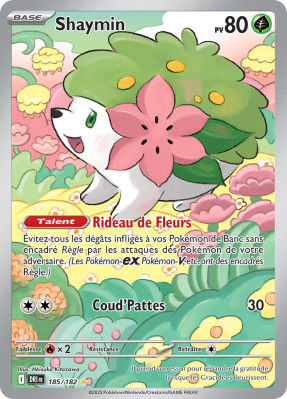 Carte Pokémon Shaymin 185/182 AR Rivalités Destinées