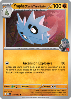 Carte Pokémon Ymphect de la Team Rocket 095/182 Commune Rivalités Destinées
